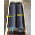 Transportband trommel rubber achterblijvende rolgordelpoelie